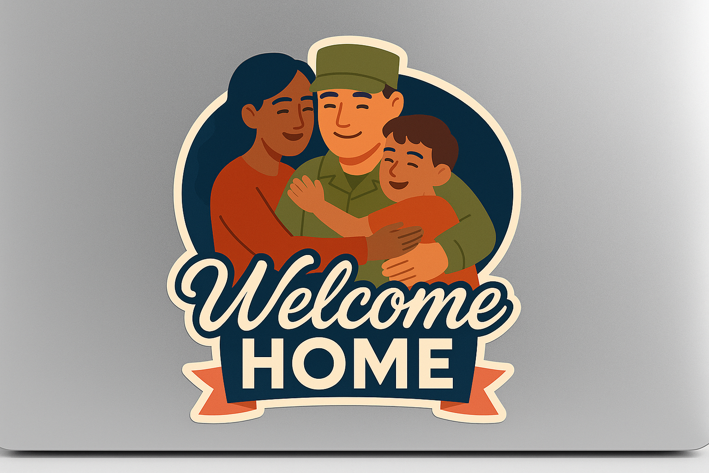Veterans Welcome Home Sticker Decal Vinyl Laptop Car Window Bumper AUTO Water Bottle Helmets Waterproof USA