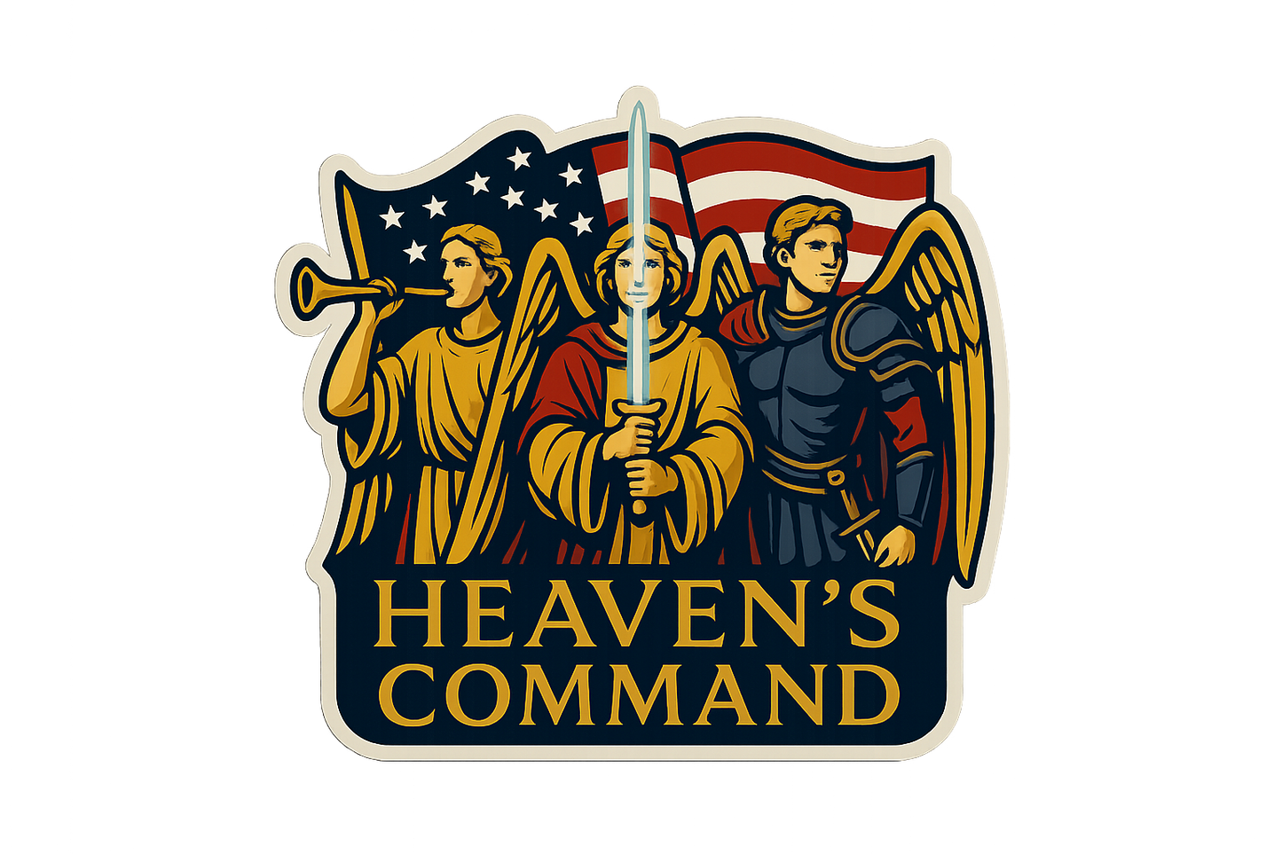 USA Raphael Heaven’s Command Sticker Decal Vinyl Laptop Car Window Bottle Helmets Waterproof