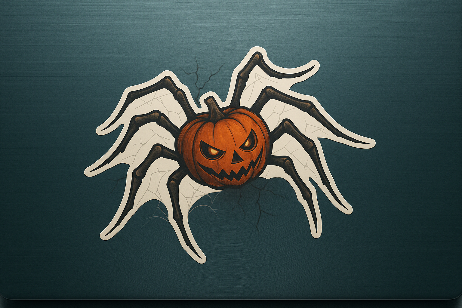Pumpkin Spider Sticker Decal Vinyl Wall Laptop Car Window Bumper AUTO Water Bottle Helmets Waterproof