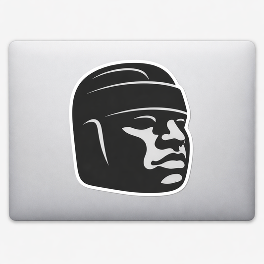 Olmec Head Sticker Decal Vinyl Laptop Car Window Bumper AUTO Water Bottle Helmets Waterproof Mexico