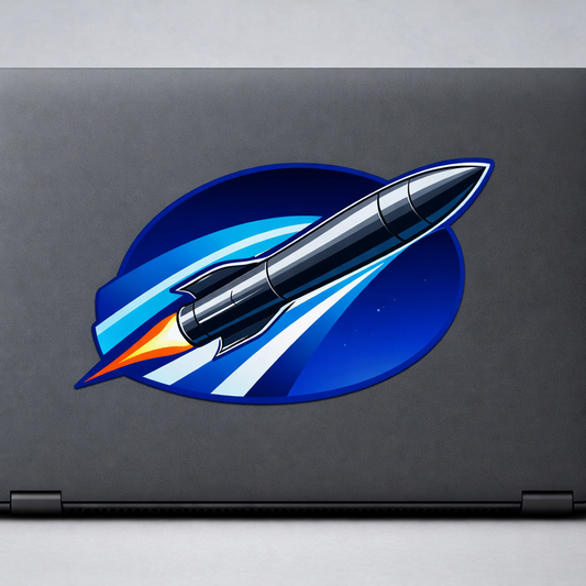 Missile Shockwave Sticker Decal Vinyl Laptop Car Window Bumper AUTO Water Bottle Helmets Waterproof