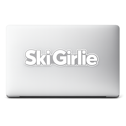 Ski Girlie Sticker Decal Vinyl Laptop Car Window Bumper AUTO Water Bottle Helmets Waterproof Winter