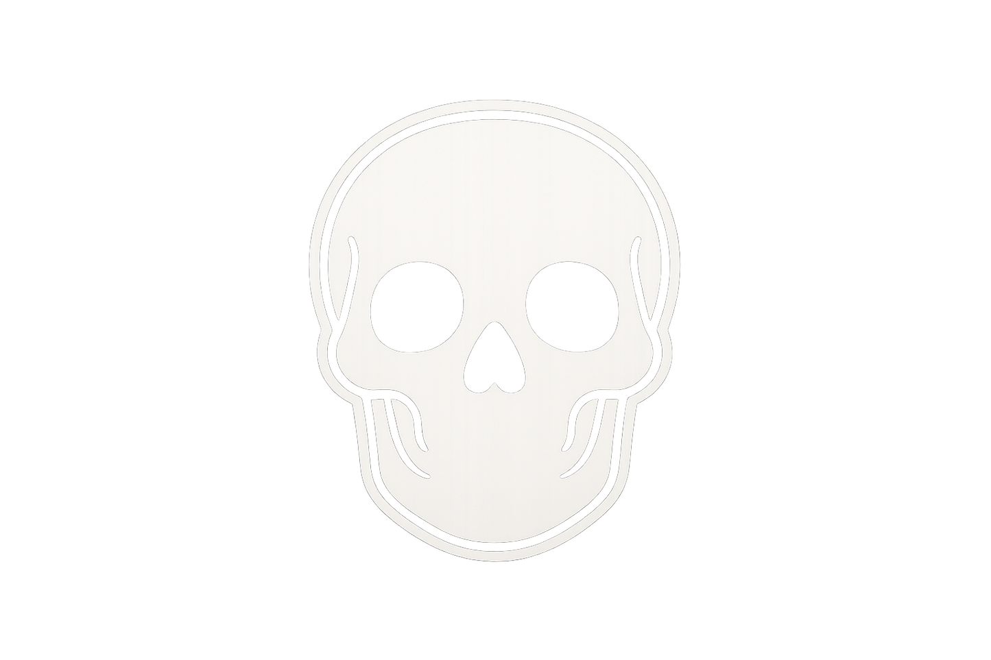 Minimalist Skull Sticker Decal Vinyl Laptop Car Window Bumper AUTO Water Bottle Helmets Waterproof