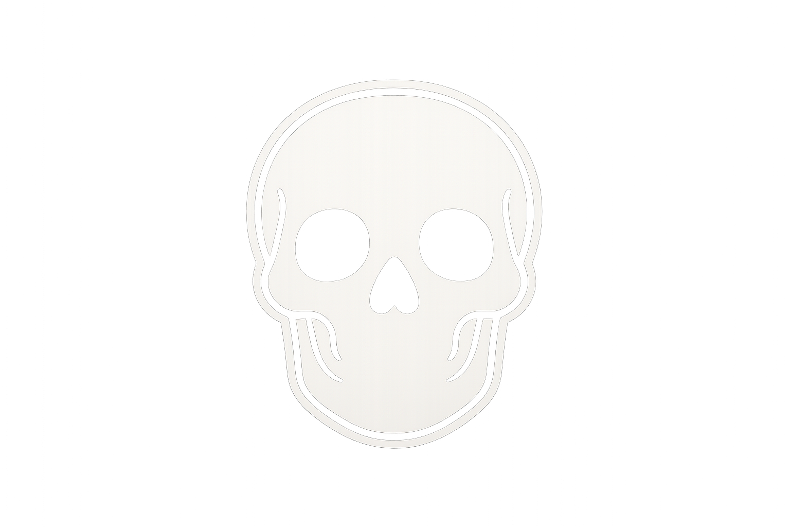 Minimalist Skull Sticker Decal Vinyl Laptop Car Window Bumper AUTO Water Bottle Helmets Waterproof