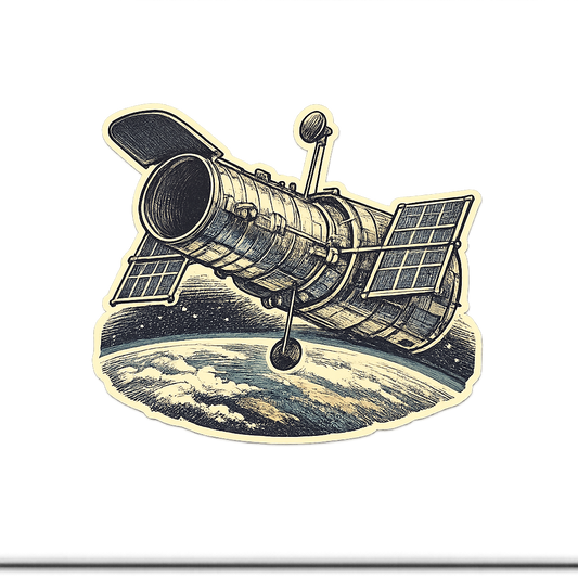 HST Hubble Space Telescope Sticker Decal Vinyl Laptop Car Window Bumper AUTO Water Bottle Helmets Waterproof