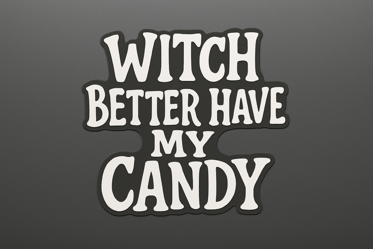 Halloween Sticker Decal Vinyl Laptop Car Window Bumper AUTO Water Bottle Helmets Waterproof Spooky Playful Lettering