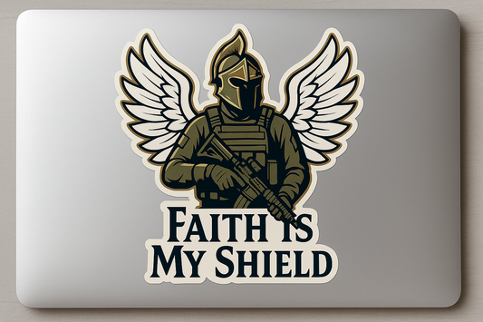 US Soldier Archangel Michael Sticker Decal Vinyl Laptop Car Window Bumper AUTO Bottle Water Bottle Helmets Waterproof