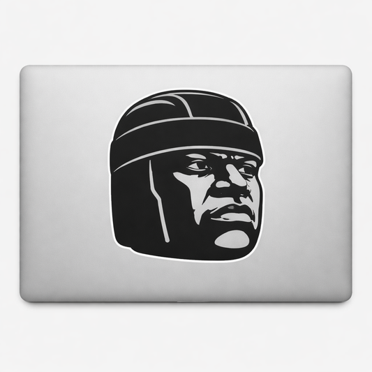 Olmec Head Silhouette Sticker Decal Vinyl Laptop Car Window Bumper AUTO Water Bottle Helmets Waterproof Mexico