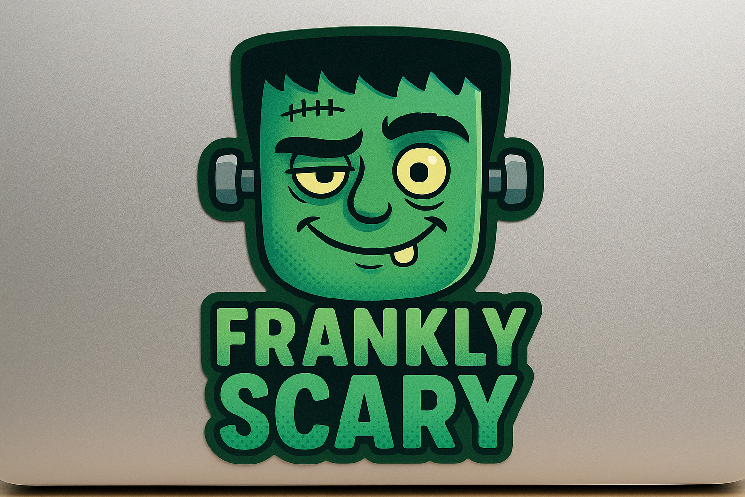 Frankenstein Face Sticker Decal Vinyl Laptop Car Window Bumper AUTO Water Bottle Waterproof Helmets Halloween Funny