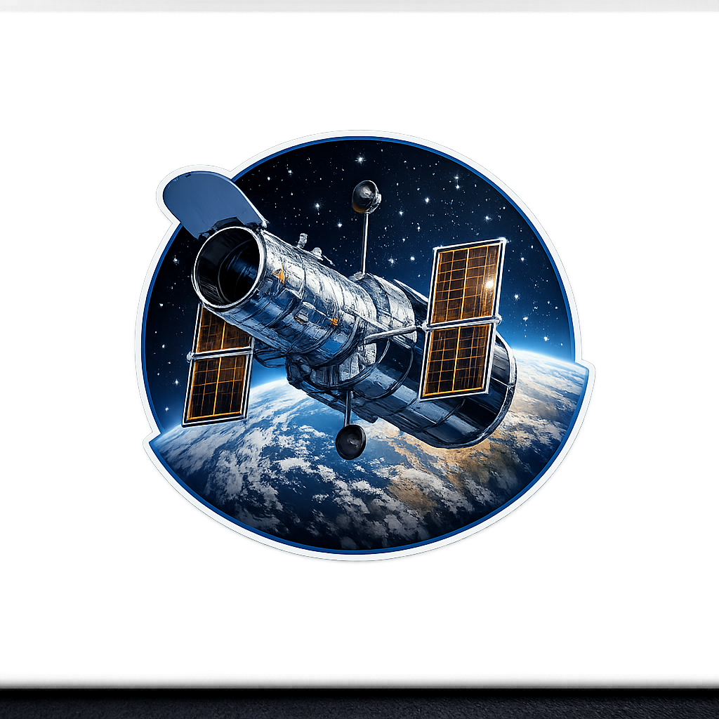 NASA Hubble Space Telescope Earth Sticker Decal Vinyl Laptop Car Window Bumper AUTO Water Bottle Helmets Waterproof Space