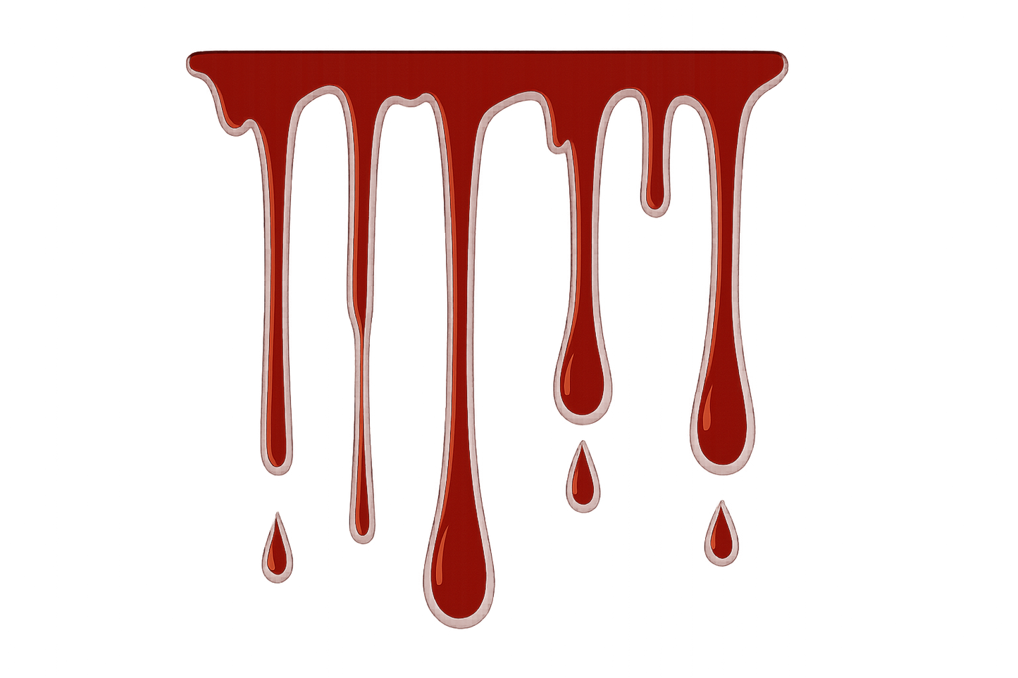 Dripping Blood Streaks Sticker Decal Vinyl Laptop Car Window Bumper AUTO Water Bottle Helmets Waterproof