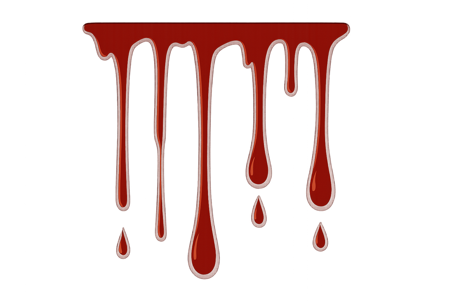 Dripping Blood Streaks Sticker Decal Vinyl Laptop Car Window Bumper AUTO Water Bottle Helmets Waterproof
