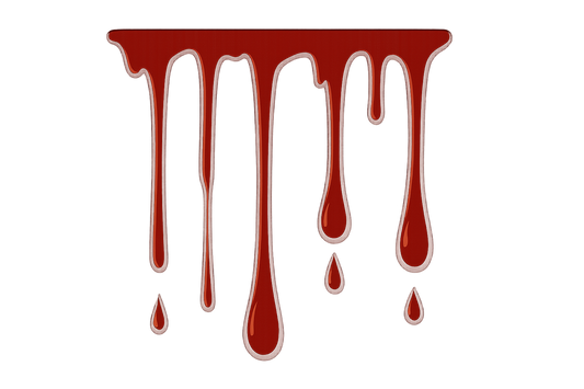 Dripping Blood Streaks Sticker Decal Vinyl Laptop Car Window Bumper AUTO Water Bottle Helmets Waterproof