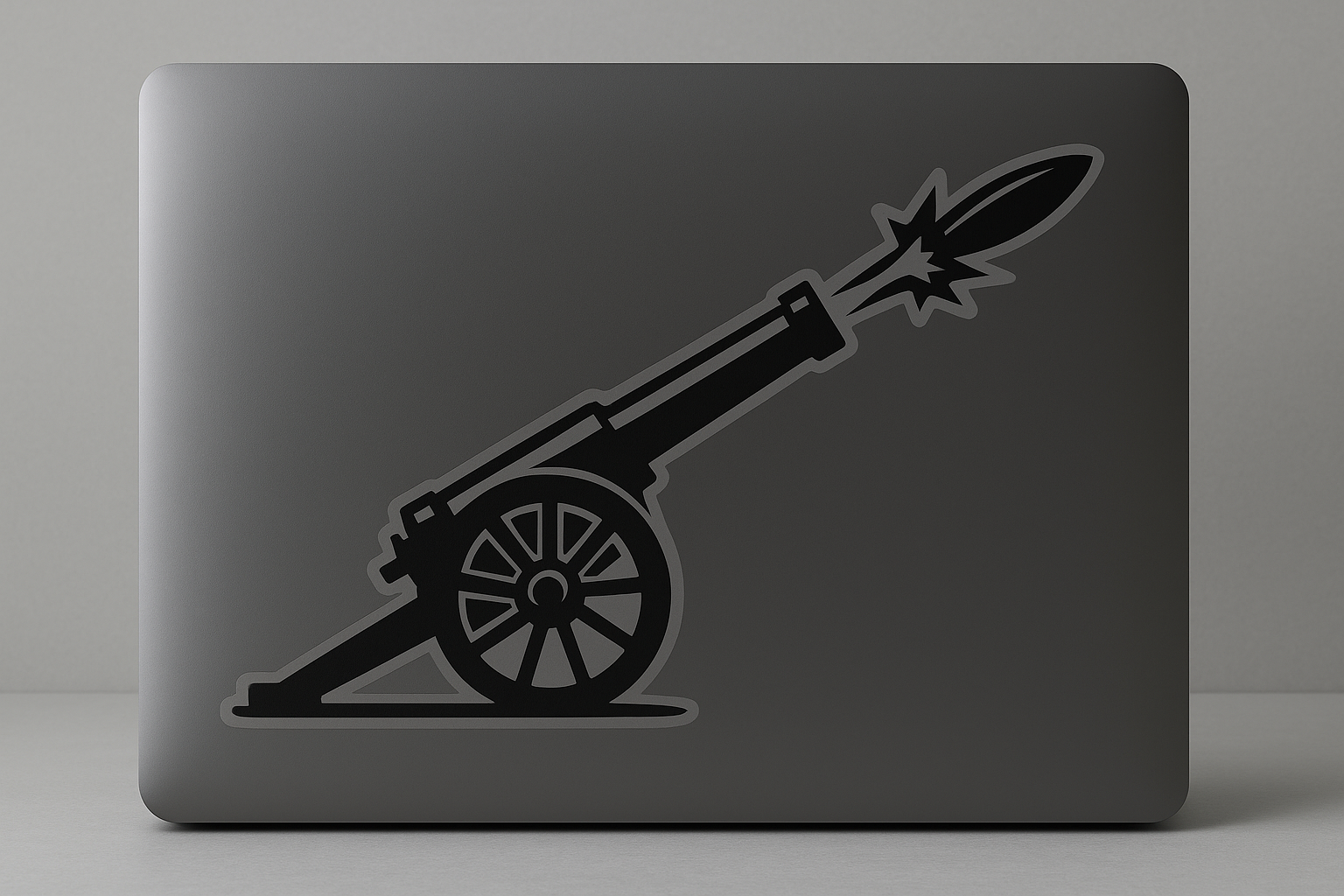 Military Artillery Cannon Sticker Decal Vinyl Laptop Car Window Bumper AUTO Water Bottle Helmets Waterproof Silhouette