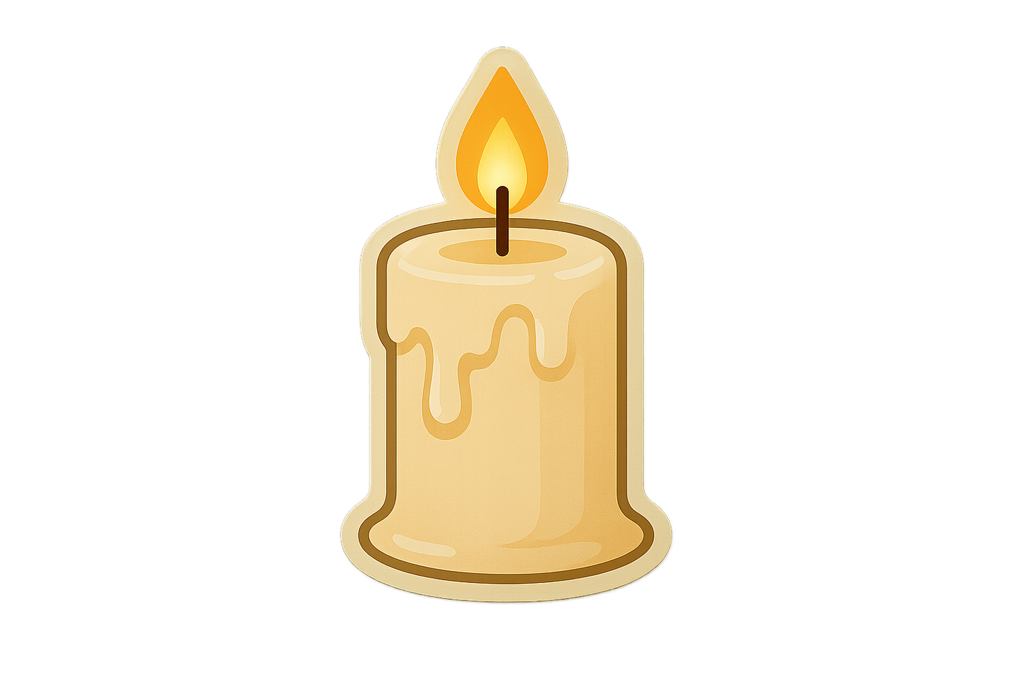 Candle Wax Glow Sticker Decal Vinyl Laptop Car Window Bumper AUTO Water Bottle Helmets Waterproof