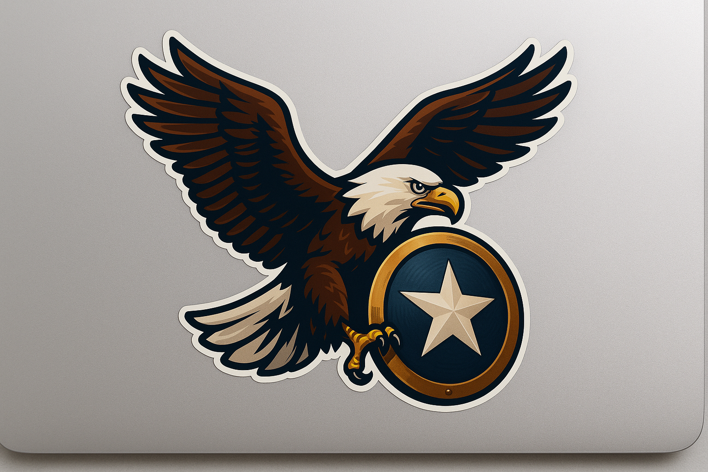 Bald Eagle USA Sticker Decal Vinyl Laptop Car Window Bumper AUTO Water Bottle Helmets Waterproof Army Star Shield