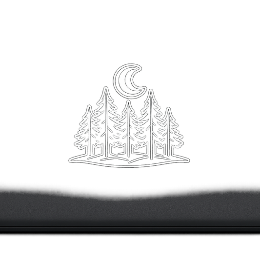 Minimal Pine Tree Forest Sticker Decal Vinyl Laptop Car Window Bumper AUTO Water Bottle Helmets Waterproof Line Art