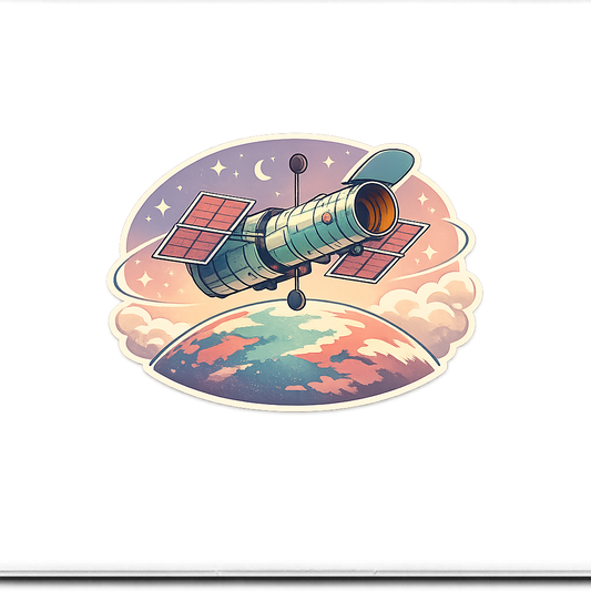 HST Hubble Space Telescope Sticker Decal Vinyl Laptop Car Window Bumper AUTO Water Bottle Helmets Waterproof Earth Space