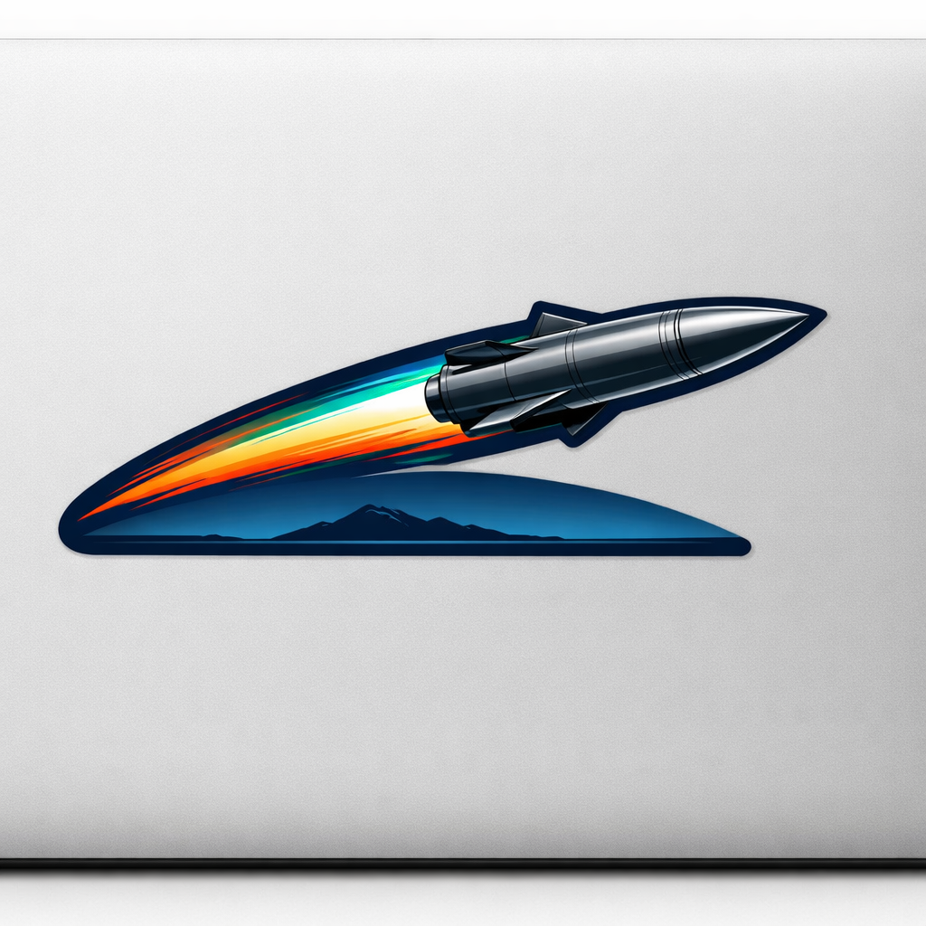 Hypersonic Missile Sticker Decal Vinyl Laptop Car Window Bumper AUTO Water Bottle Helmets Waterproof Technology