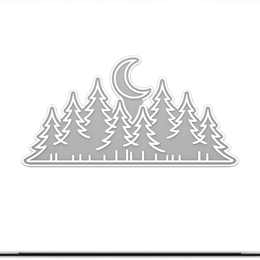 PNW Pacific Northwest Sticker Decal Vinyl Laptop Car Window Bumper AUTO Water Bottle Helmets Waterproof Pine Trees