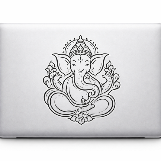 Ganesha India Sticker Decal Vinyl Laptop Car Window Bumper AUTO Water Bottle Helmets Waterproof Hindu