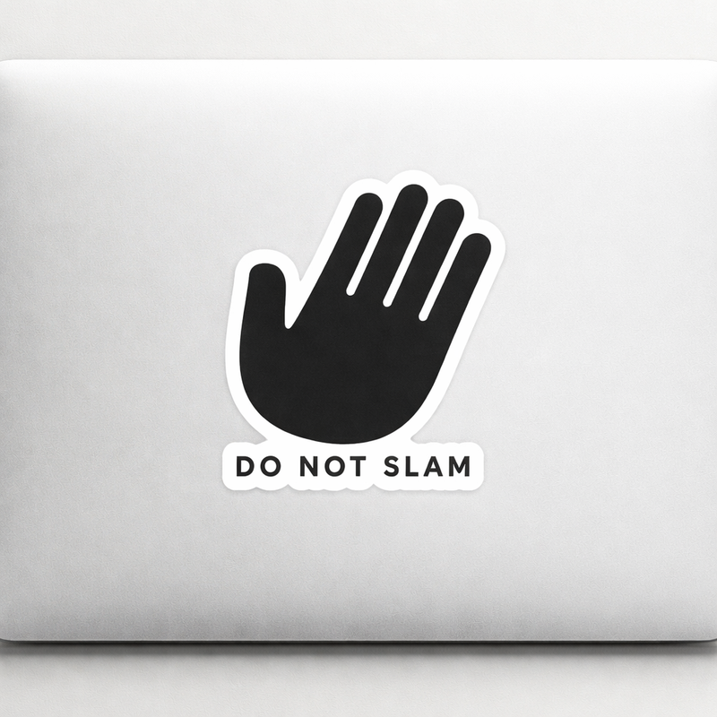 Easy on the Door Sticker Decal Vinyl Laptop Car Window Bumper AUTO Waterproof Humorous Reminder