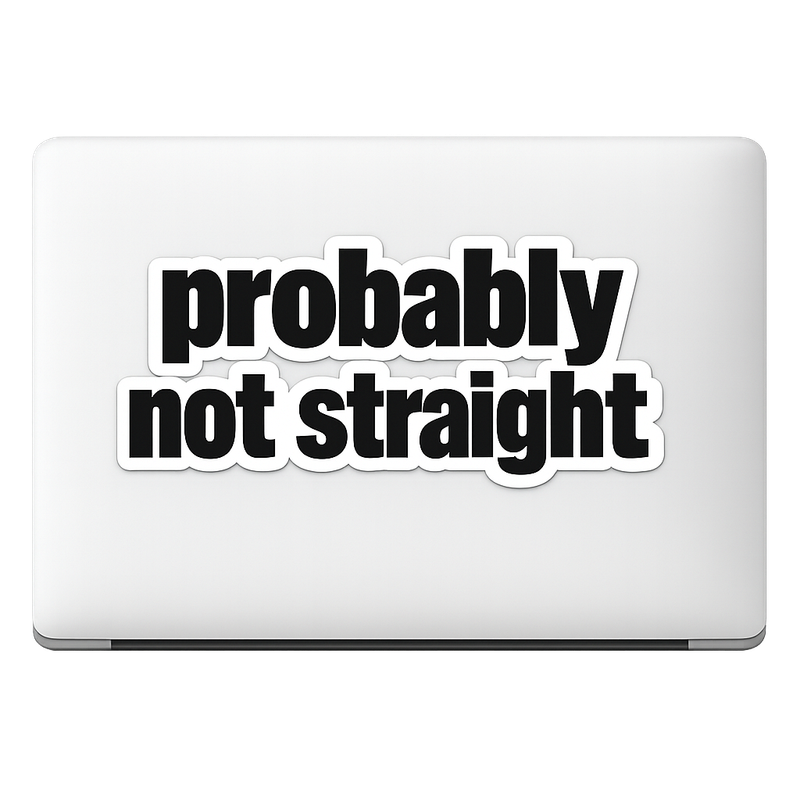 Sticker Decal Vinyl Heavy Sans-Serif Typography Laptop Car Window Bumper AUTO Bottle Water Bottle Helmets Waterproof Die-Cut