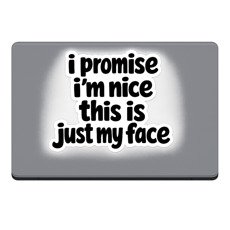 Text Only Sticker Decal Vinyl Laptop Car Window Bumper AUTO Water Bottle Helmets Waterproof Bold Typography