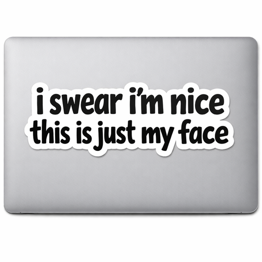 Text-Only Bold Sticker Decal Vinyl Laptop Car Window Bumper AUTO Water Bottle Helmets Waterproof Print-Ready