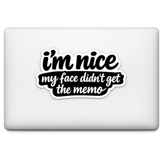Typographic Humor Sticker Decal Vinyl Laptop Car Window Bumper AUTO Water Bottle Helmets Waterproof Bold Phrase