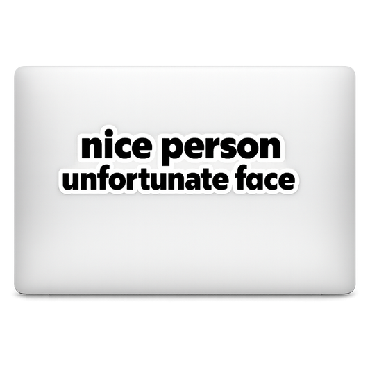 Sticker Decal Vinyl Laptop Car Window Bumper AUTO Bottle Water Bottle Helmets Waterproof Bold Typography
