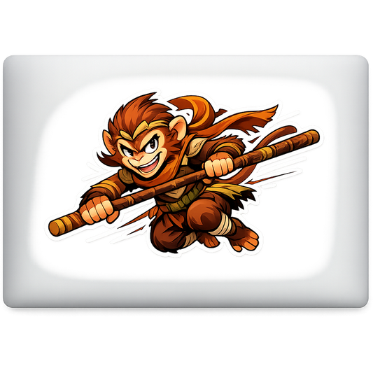 Epic Cartoon Monkey Hero Sticker Decal Vinyl Laptop Car Window Bumper AUTO Water Bottle Helmets Waterproof