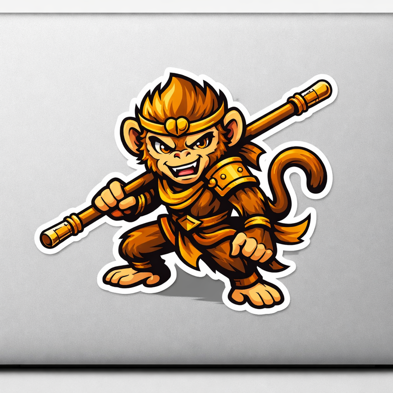 Fantasy Monkey Hero Sticker Decal Vinyl Laptop Car Window Bumper AUTO Water Bottle Helmets Waterproof