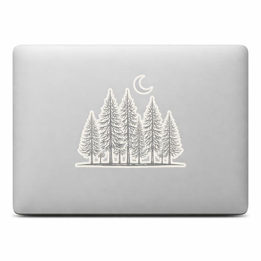 Pine Tree Forest Sticker Decal Vinyl Laptop Car Window Bumper AUTO Water Bottle Helmets Waterproof