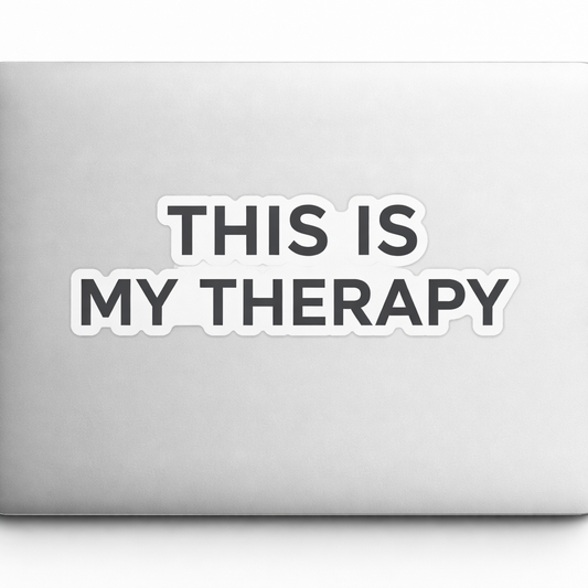 THIS IS MY THERAPY Sticker Decal Vinyl Laptop Car Window Bumper AUTO Water Bottle Helmets Waterproof