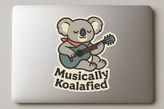 Koala Music Sticker Decal Vinyl Laptop Car Window Bumper AUTO Water Bottle Helmets Waterproof Australia