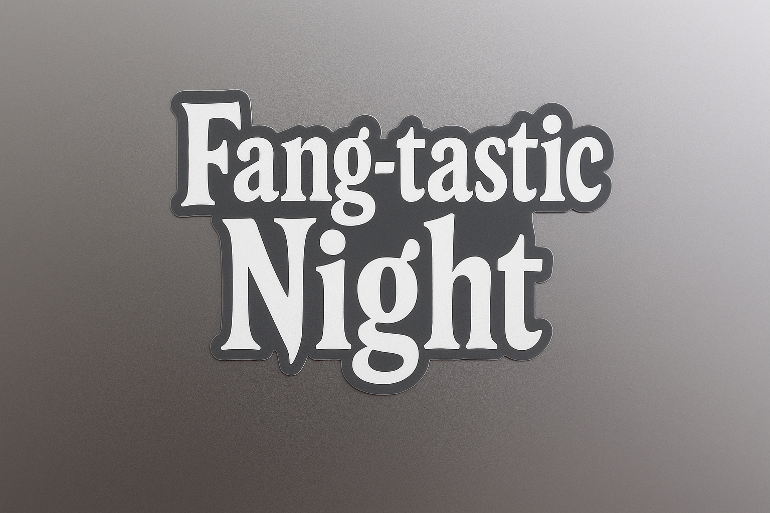 Fang-tastic Night Sticker Decal Vinyl Laptop Car Window Bumper AUTO Water Bottle Helmets Waterproof Halloween