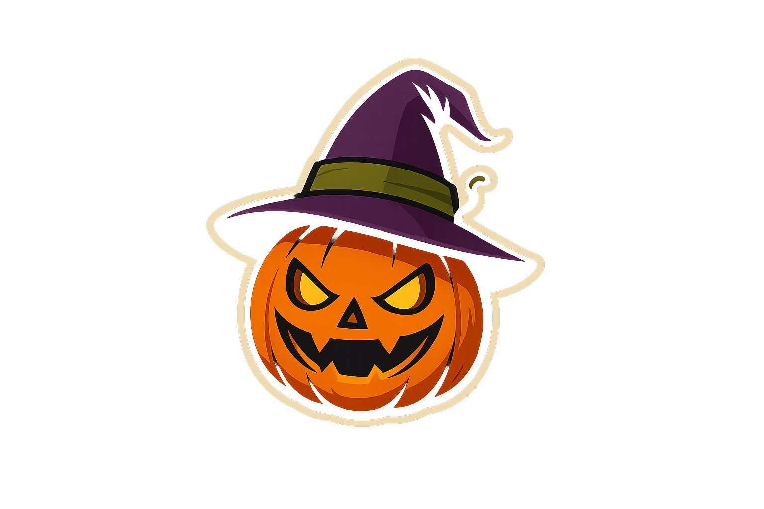 Pumpkin Evil Grin Sticker Decal Vinyl Laptop Car Window Bumper AUTO Water Bottle Helmets Waterproof Halloween