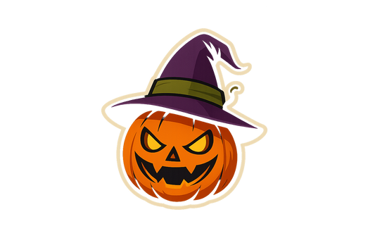 Pumpkin Evil Grin Sticker Decal Vinyl Laptop Car Window Bumper AUTO Water Bottle Helmets Waterproof Halloween