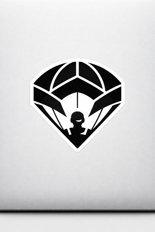 Paratrooper Emblem Sticker Decal Vinyl Laptop Car Window Bumper AUTO Water Bottle Helmets Waterproof Military