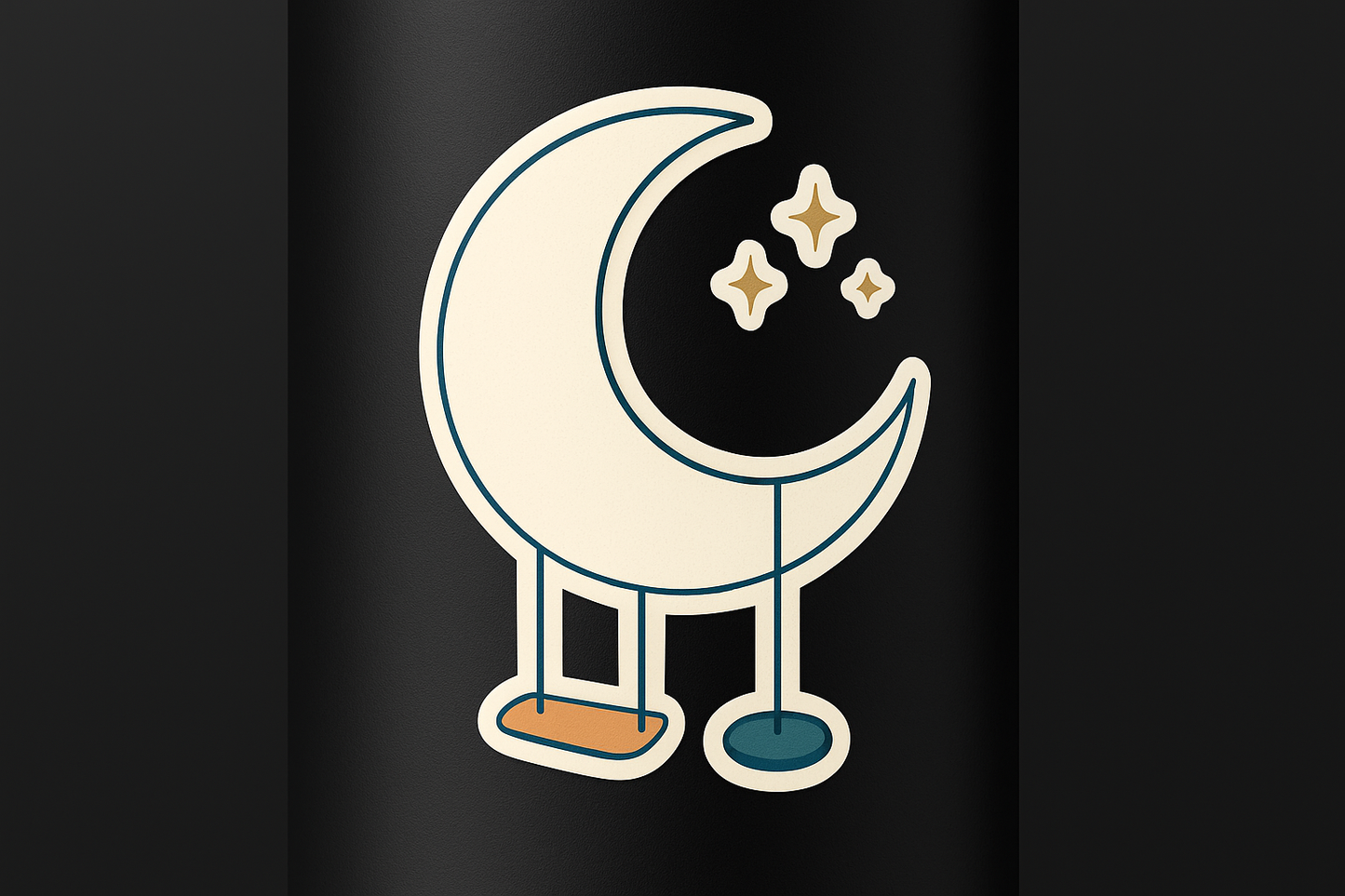 Playground Swings Moon Sticker Decal Vinyl Laptop Car Window Bumper AUTO Water Bottle Helmets Waterproof