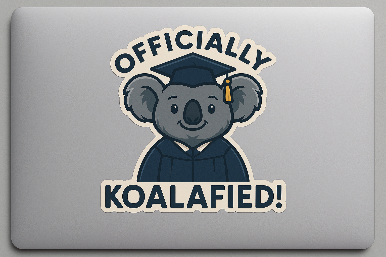 Koala Graduation Sticker Decal Vinyl Laptop Car Window Bumper AUTO Water Bottle Helmets Waterproof