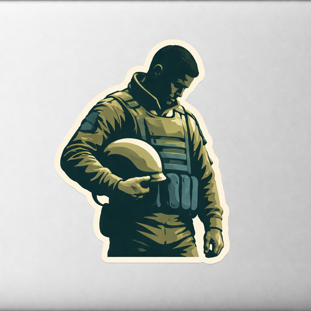 US United States Soldier Sticker Decal Vinyl Laptop Car Window Bumper AUTO Water Bottle Helmets Waterproof Military