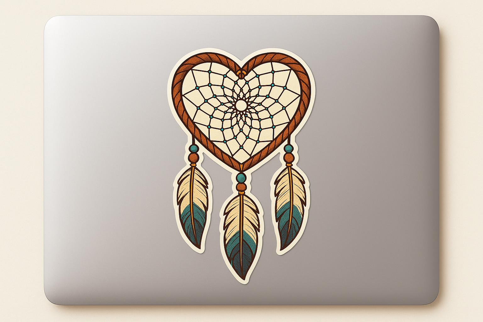 Heart Dreamcatcher Sticker Decal Vinyl Laptop Car Window Bumper AUTO Water Bottle Helmets Waterproof Native American