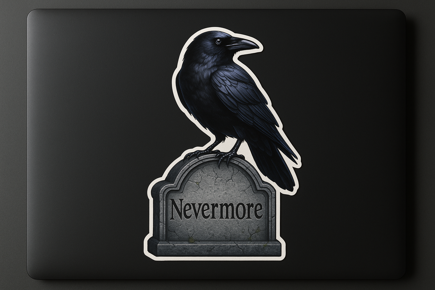 Raven Nevermore Sticker Decal Vinyl Laptop Car Window Bumper AUTO Water Bottle Helmets Waterproof Poe