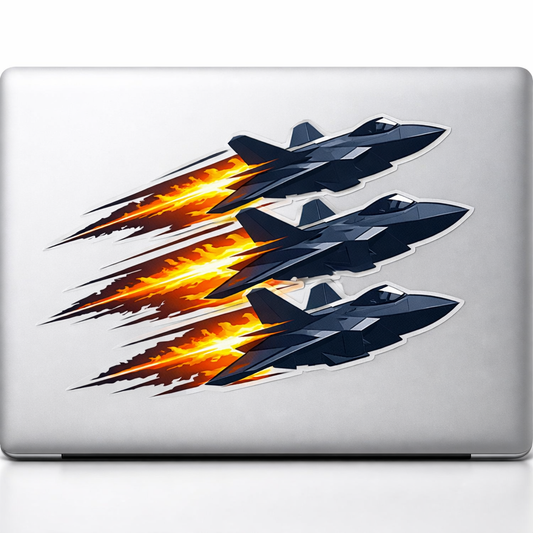 USAF Military Jet Sticker Decal Vinyl Laptop Car Window Bumper AUTO Water Bottle Helmets Waterproof Aircraft