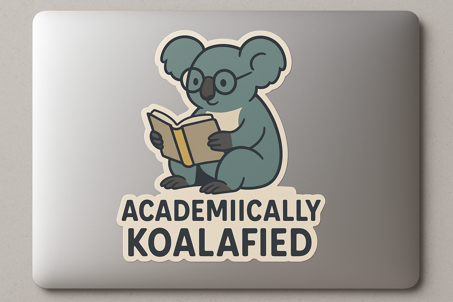 Koala Australia Sticker Decal Vinyl Laptop Car Window Bumper AUTO Water Bottle Helmets Waterproof Book Reading Academically Koalafied