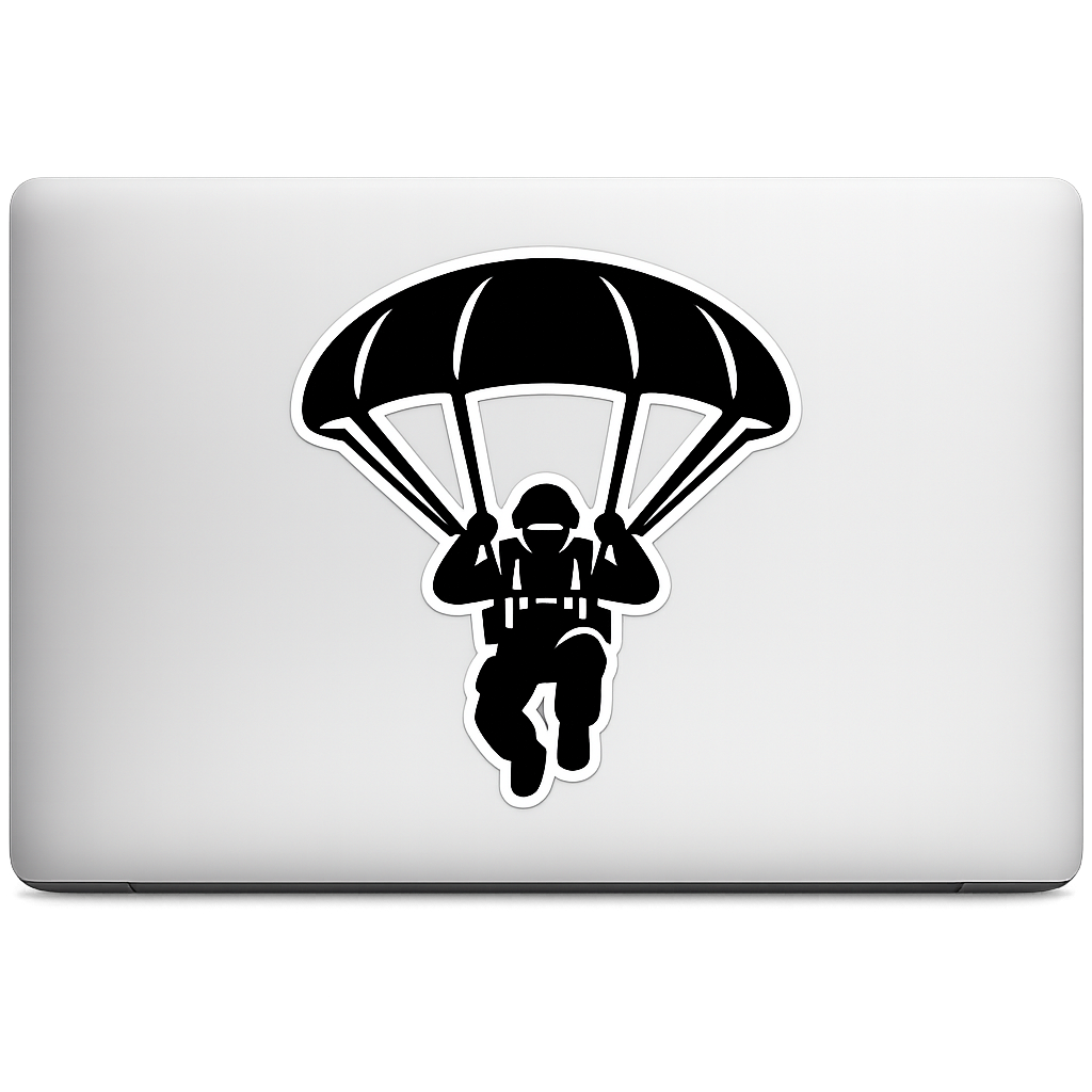 Modern Tactical Paratrooper Icon Sticker Decal Vinyl Laptop Car Window Bumper AUTO Bottle Helmets Waterproof