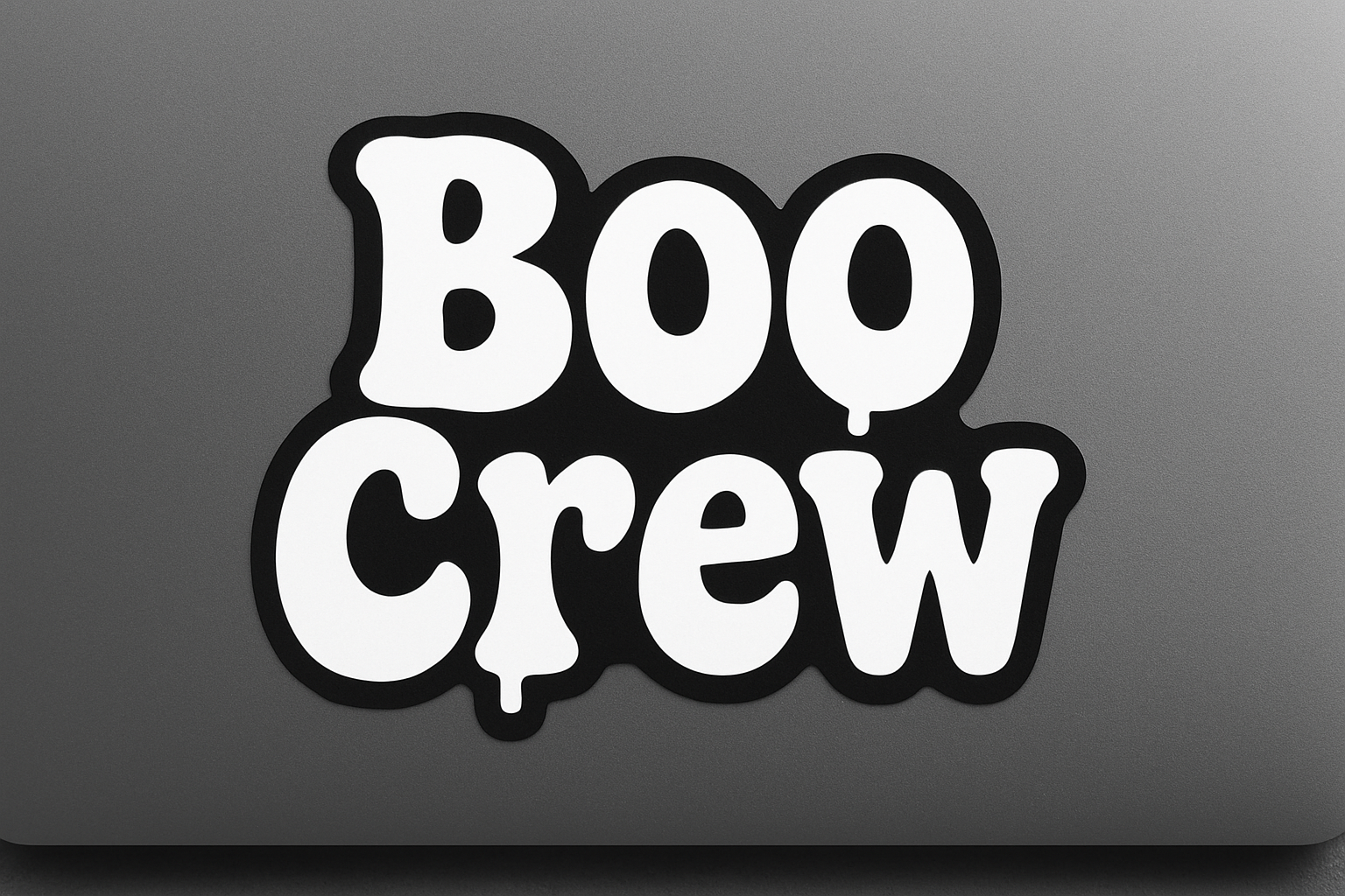 Boo Crew Sticker Decal Vinyl Laptop Car Window Bumper AUTO Water Bottle Helmets Waterproof Halloween Spooky