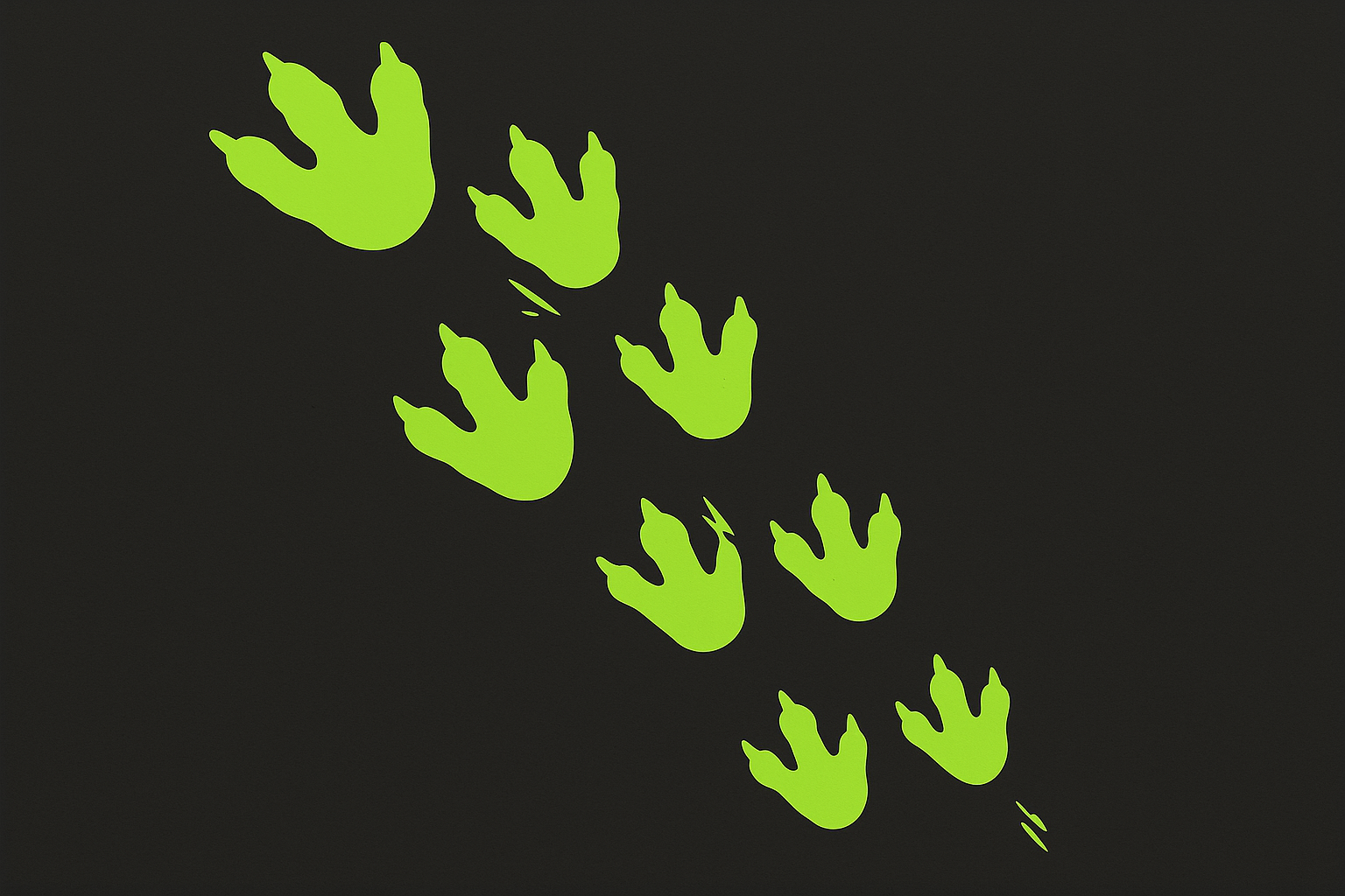 Monster Footprints Sticker Decal Vinyl Laptop Car Window Bumper AUTO Water Bottle Helmets Waterproof Tracks